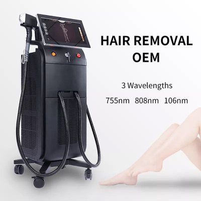 Laser a diodi 755 del ODM dell'OEM laser a diodi 808nm Deka Laser Alexandrite di Epilator di depilazione di Lazer del platino del ghiaccio 808 1064